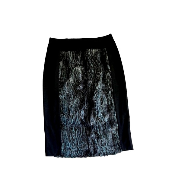 BCBG MaxAzria | Ines Coated Faux Fur Skirt | Pencil Skirt | Size S | NWOT - Picture 2 of 4